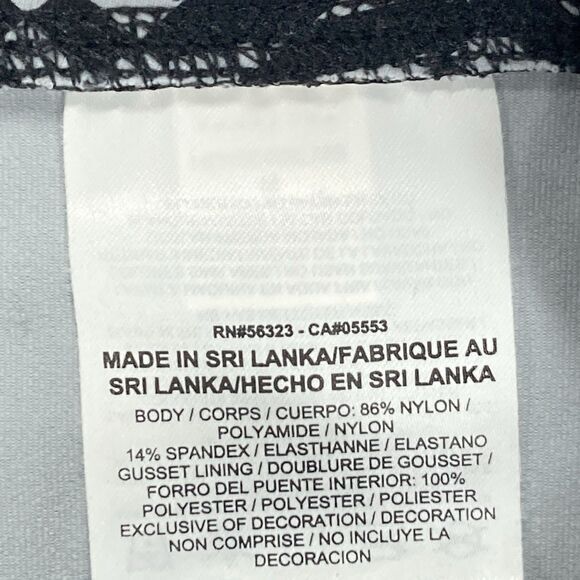 Nike Legendary Athletic Leggings M Black Gray Print Performance Workout Stretchy - Picture 16 of 16